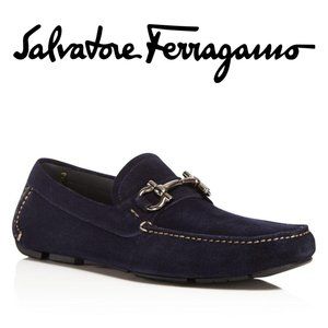 Salvatore Ferragamo Parigi Royal Suede Loafers 9EE